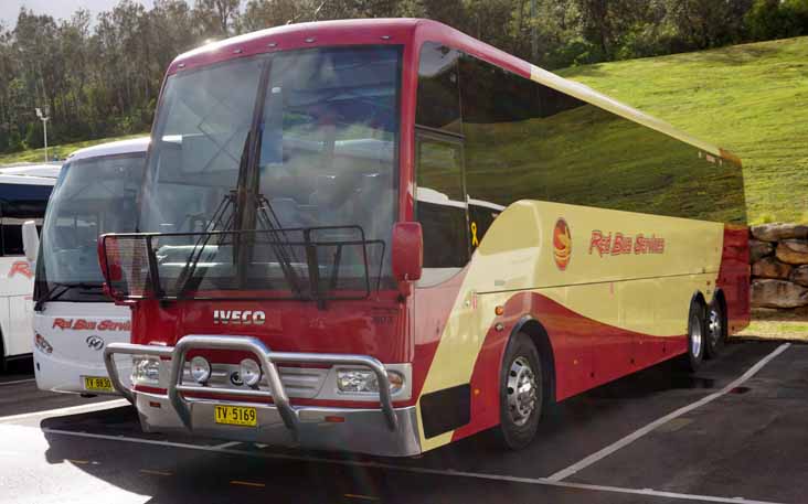 Red Bus Iveco Eurorider Coach Design 603